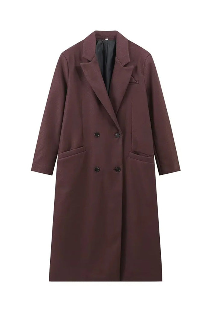 Double Breasted Lapel Coat