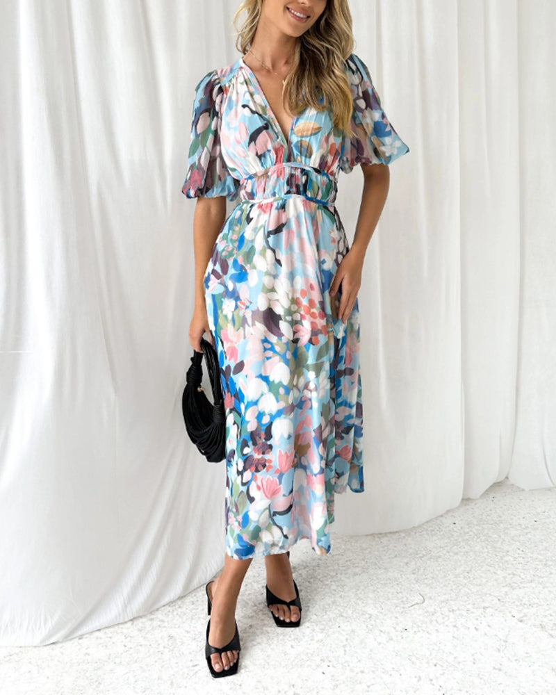 Carlotta | Elegant Floral Dress