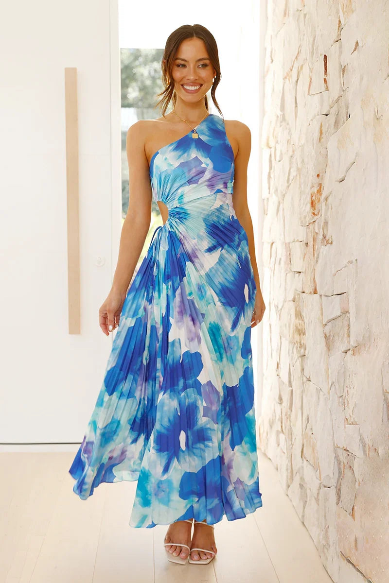 Laken Maxi Dress - Blue Floral