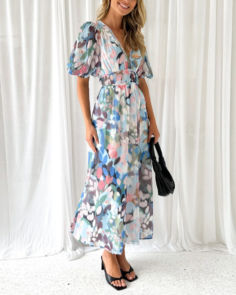 Carlotta | Elegant Floral Dress