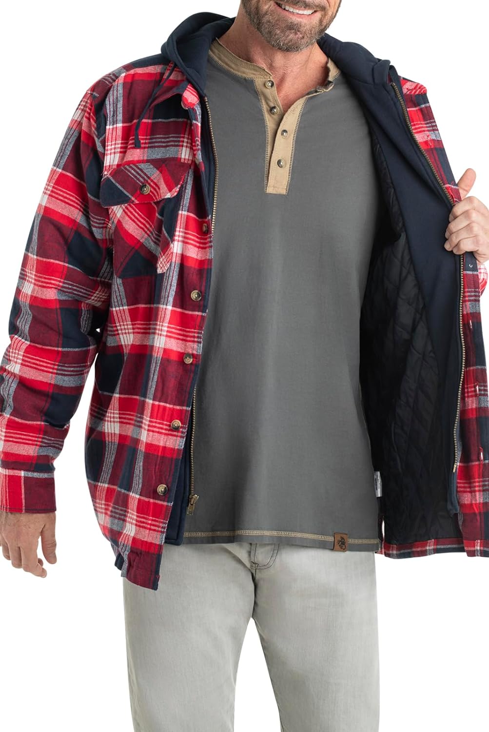 Wolf | Hooded Flannel Jacket