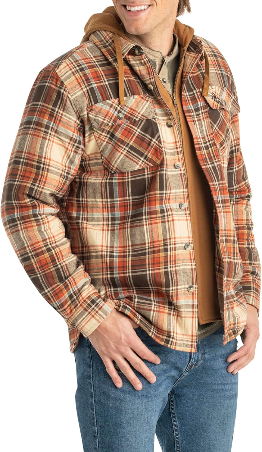 Wolf | Hooded Flannel Jacket