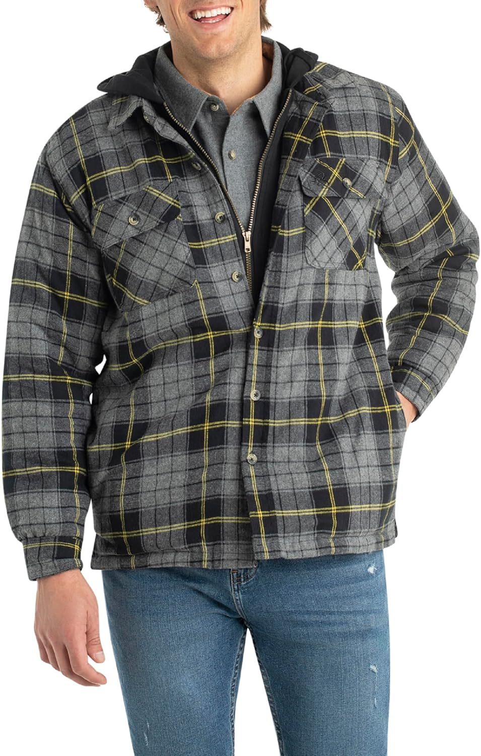 Wolf | Hooded Flannel Jacket