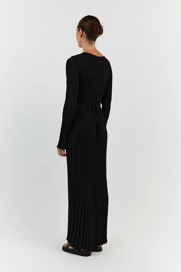 Demi | V-Neck Midi Dress