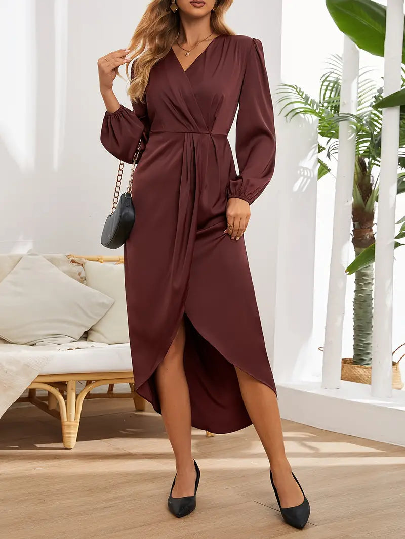 Isabelle | Women's Wrap Dress | Long Dress