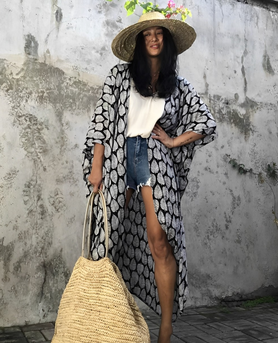 Isla | Women's Boho Kimono Cover-Up | Flowy Kimono