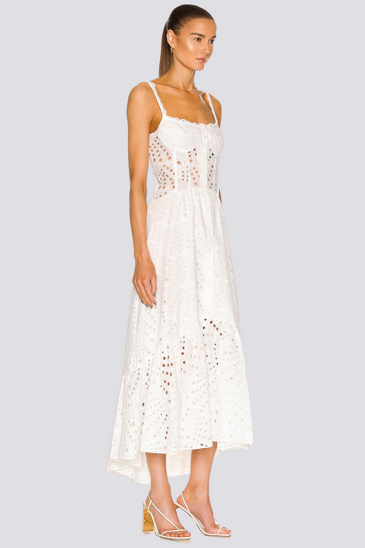 Cassandra Spaghetti Hollow Maxi Dress