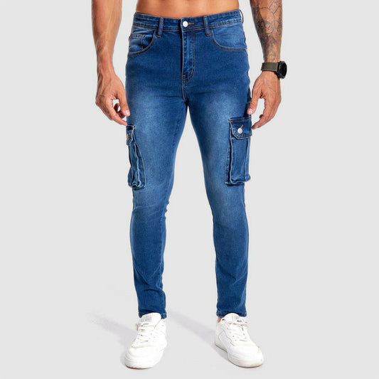 Enzo Slim Fit Multi Pocket Jeans