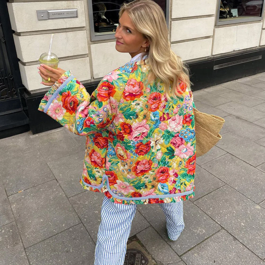 Poppy | Flower Print Jacket