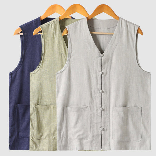 Frank Hardy Coastline Linen Vest