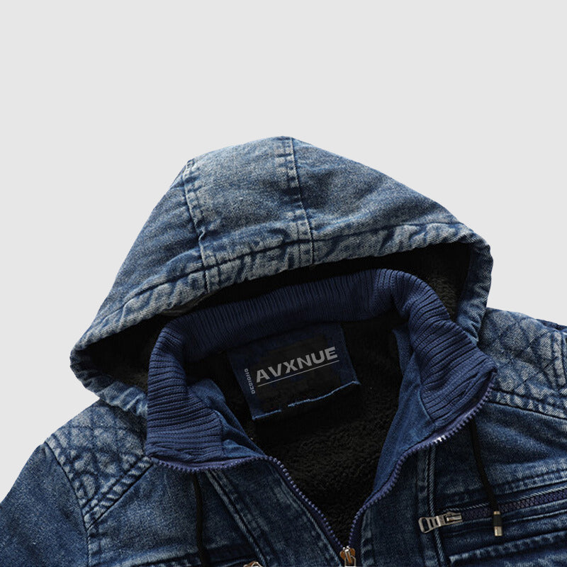 Frank Hardy Hooded Denim Jacket