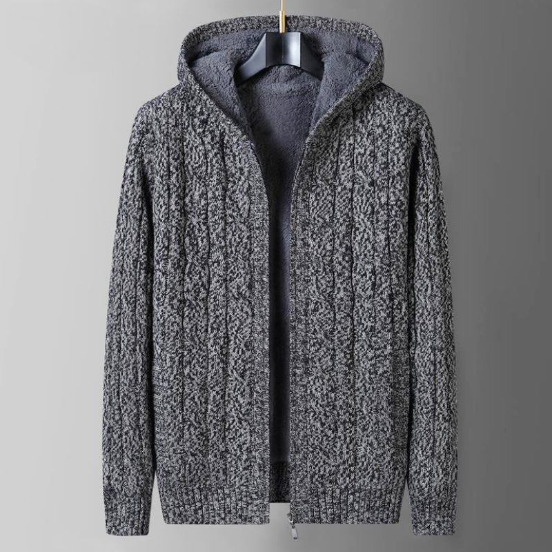 Frank Hardy Hooded Premium Wool Cardigan