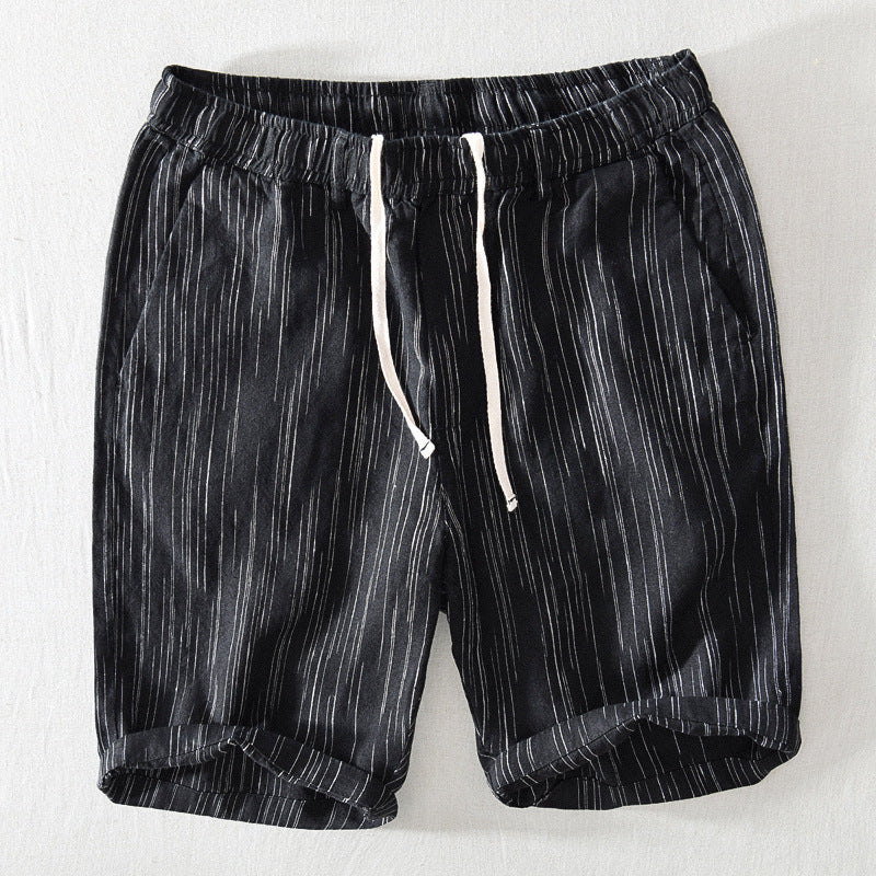 Frank Hardy Linen Striped Shorts