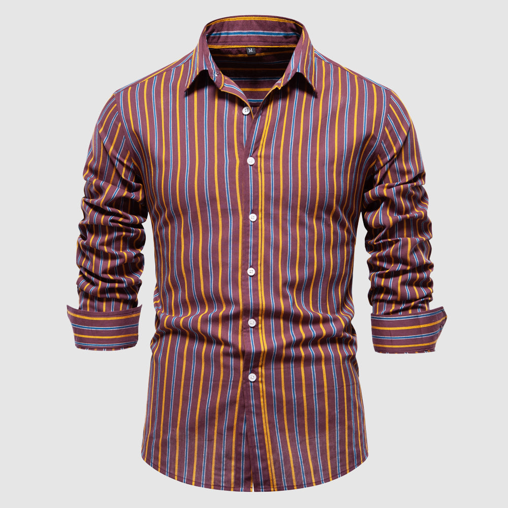 Frank Hardy Madera Striped Long Sleeve Shirt