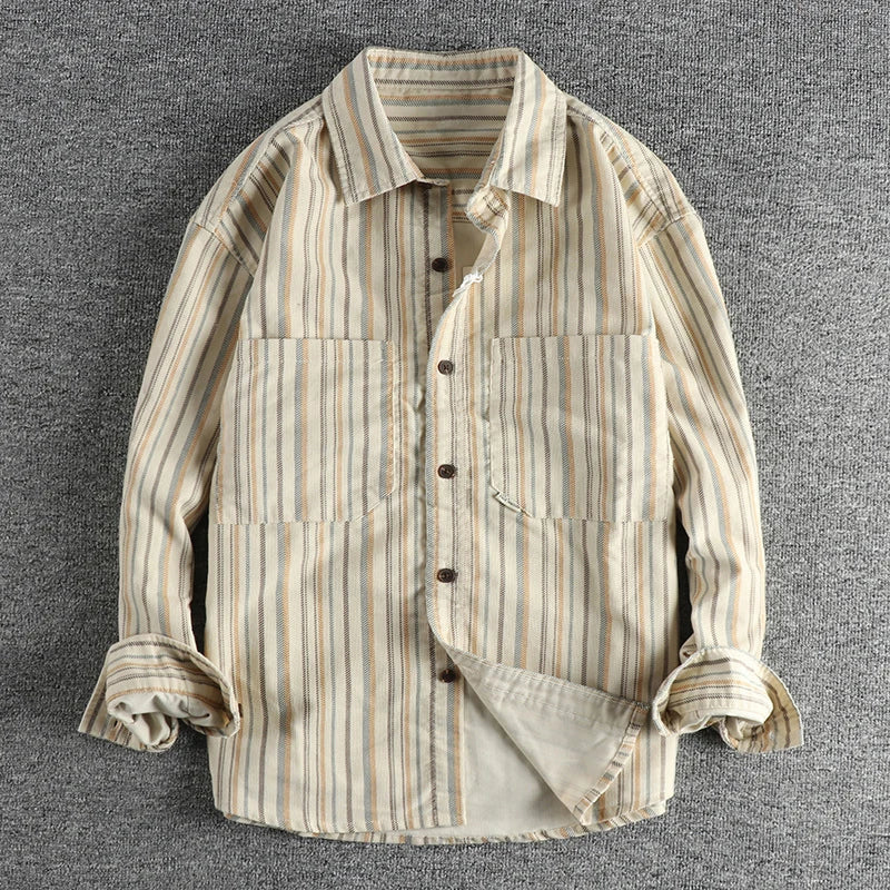 Frank Hardy Striped Button-Up Shirt