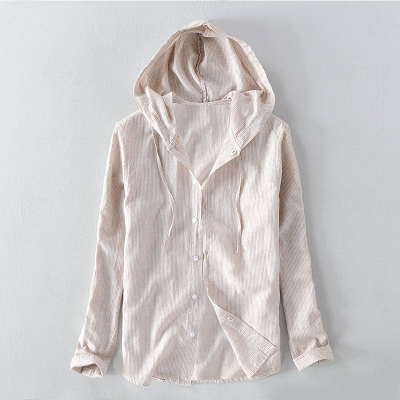 Frank Hardy Vineyard Hooded Linen Shirt