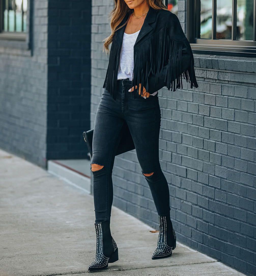 Brooke | Stylish Fringe Detailed Jacket