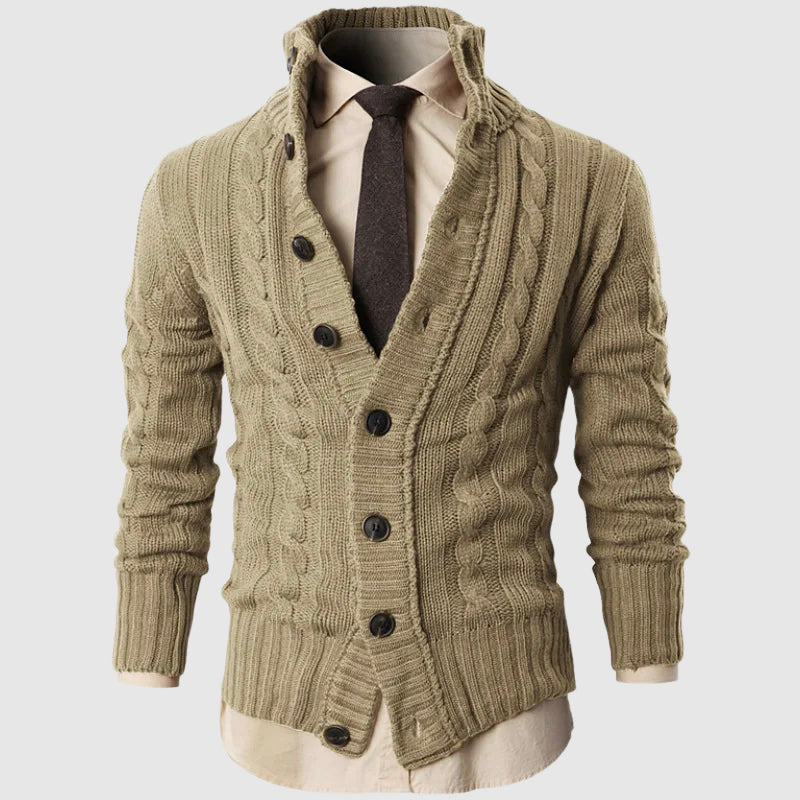 Henri L'Éclatant Executive Wool Cardigan