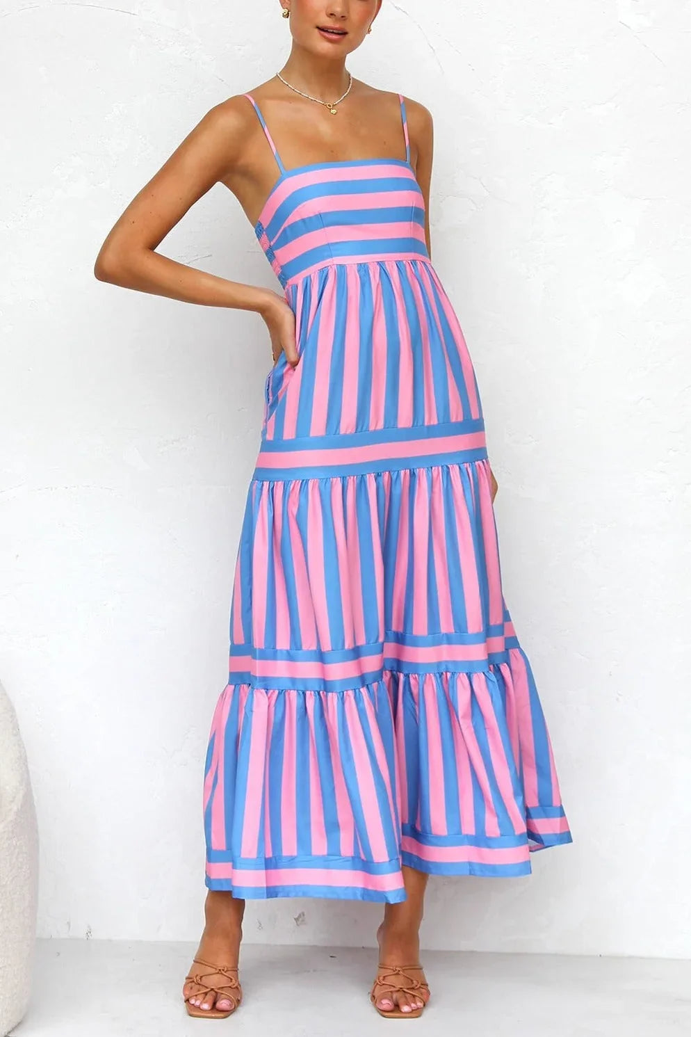 Laina Dress PINK/BLUE