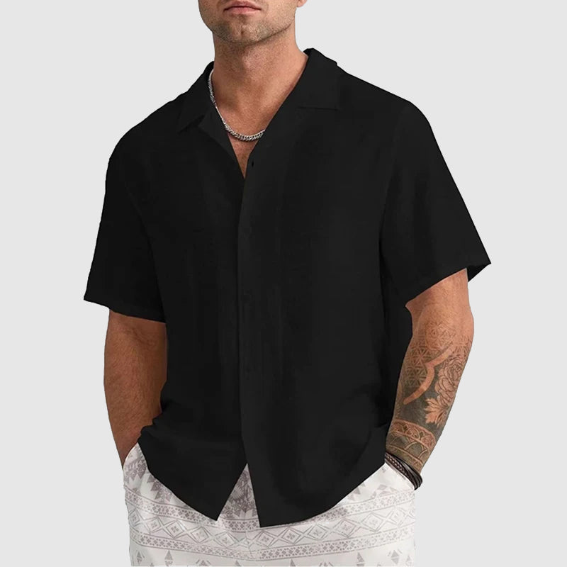 Jasper Thorne Linen Lounge Shirt