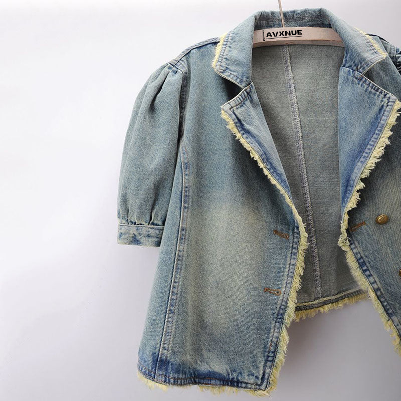 Joleen Cropped Denim Jacket