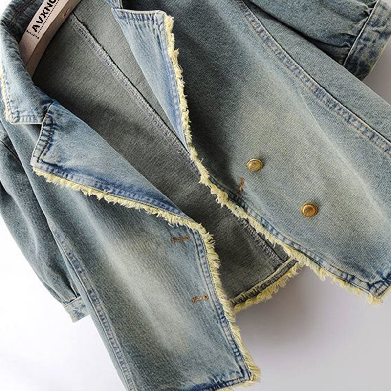 Joleen Cropped Denim Jacket