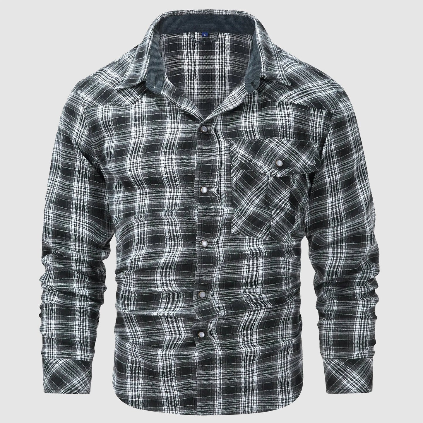 Louis Martin Plaid Flannel Shirt