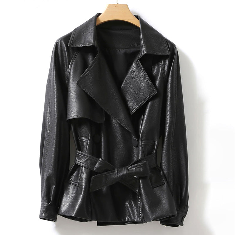 Malin-Tassou Genuine Leather Coat