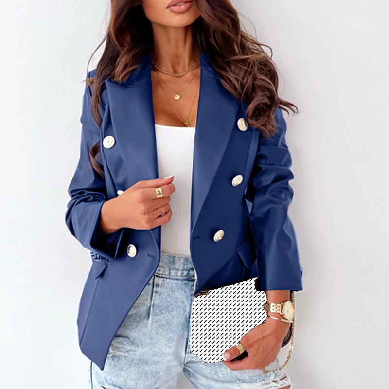 Malin-Tassou Spring Faux Leather Jacket