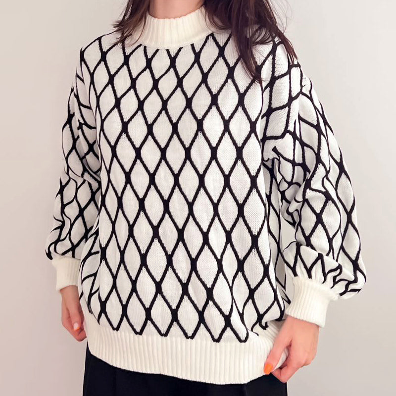 Malin Tassou Retro Oversized Sweater