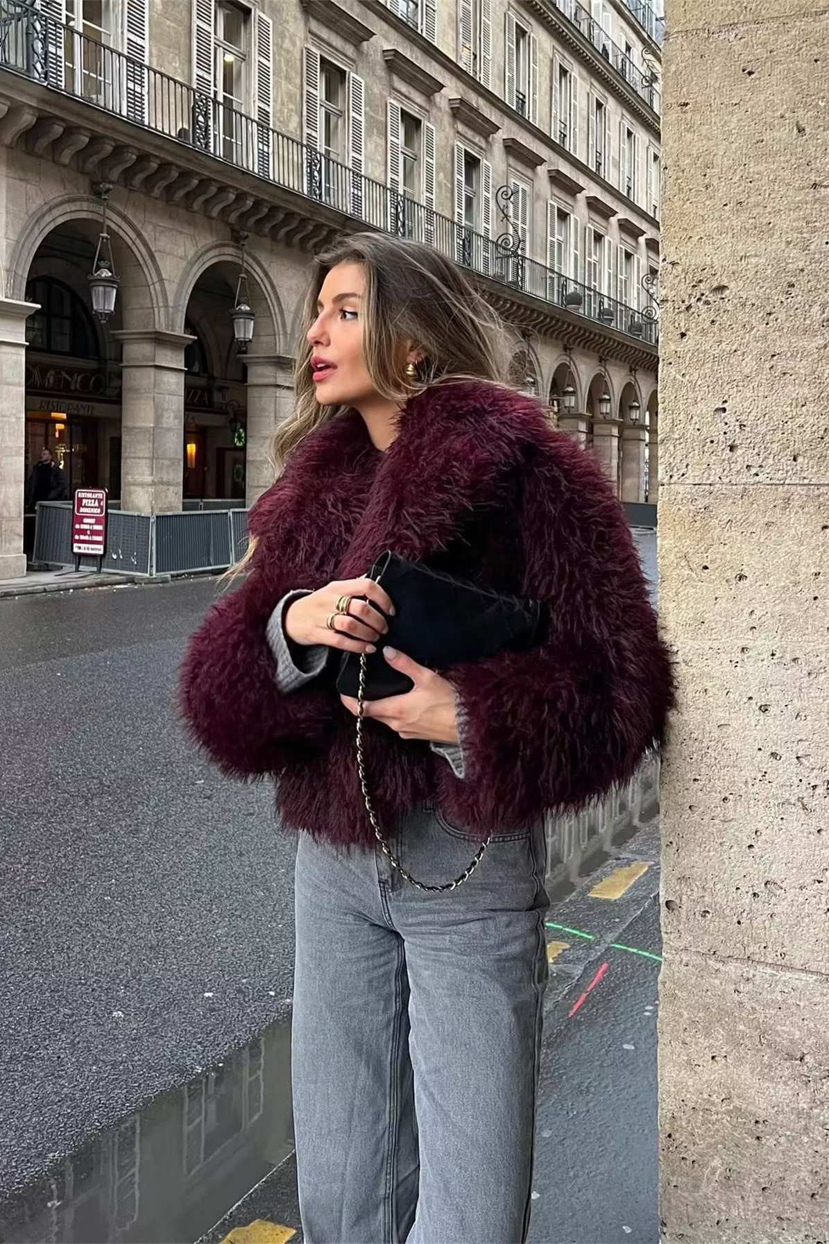 Lapel Fur Jacket