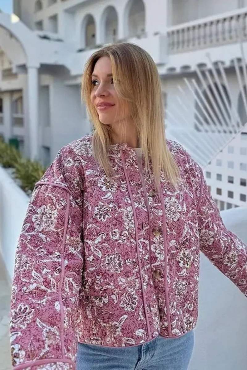 Vintage Floral Quilted Jacket