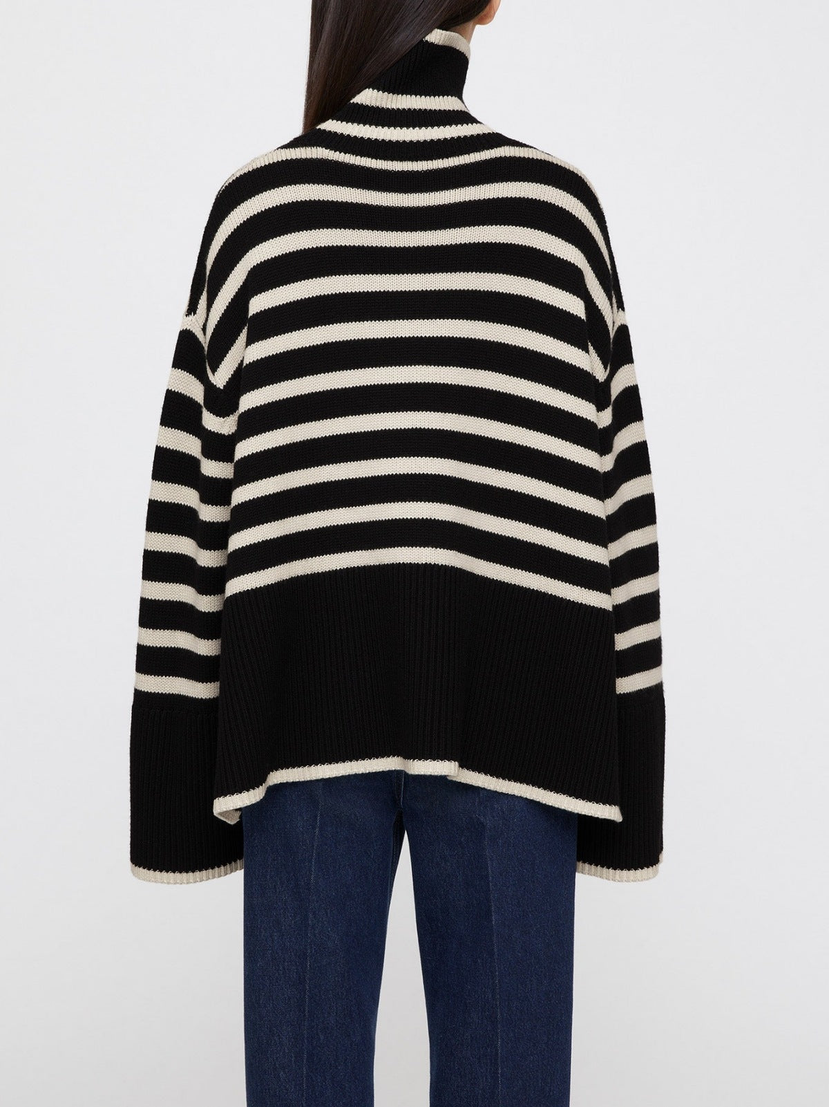 Turtleneck Striped Sweater