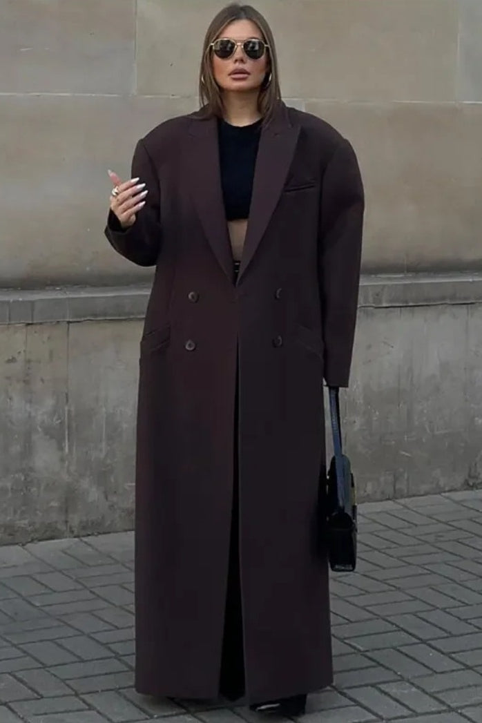 Double Breasted Lapel Coat