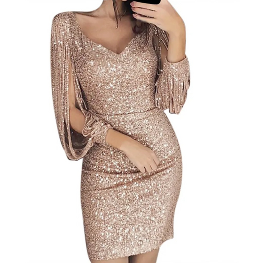 Lila | Elegant Split Sleeve Evening Dress