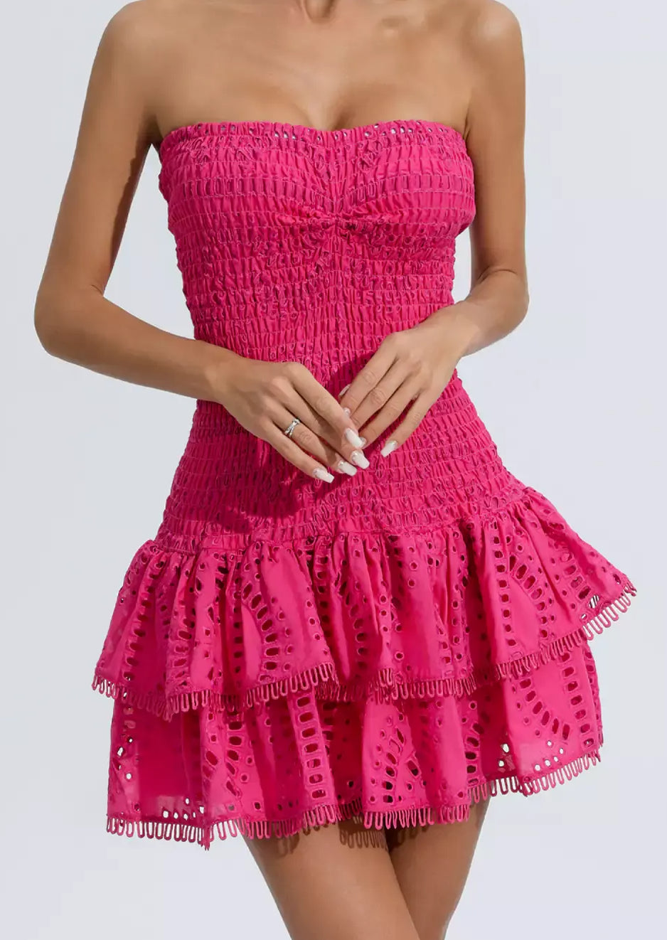 Rosé Dress - Fuchsia