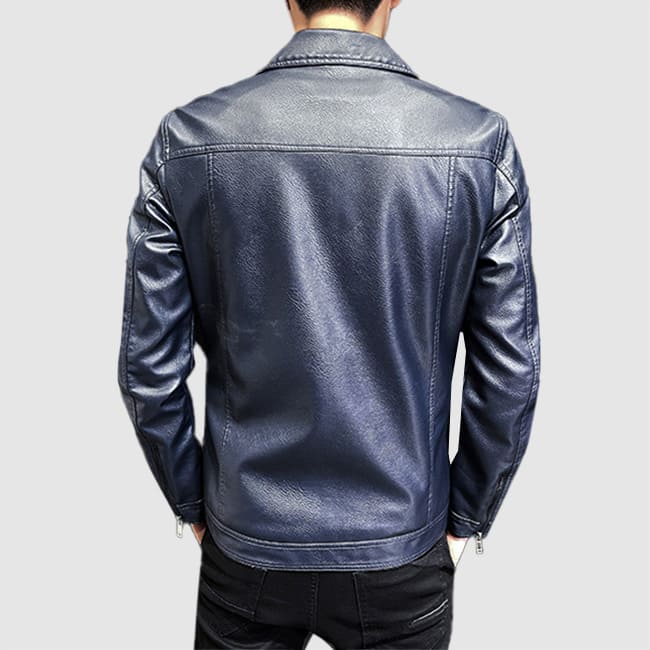 Retro Highway Biker Leather Jacket