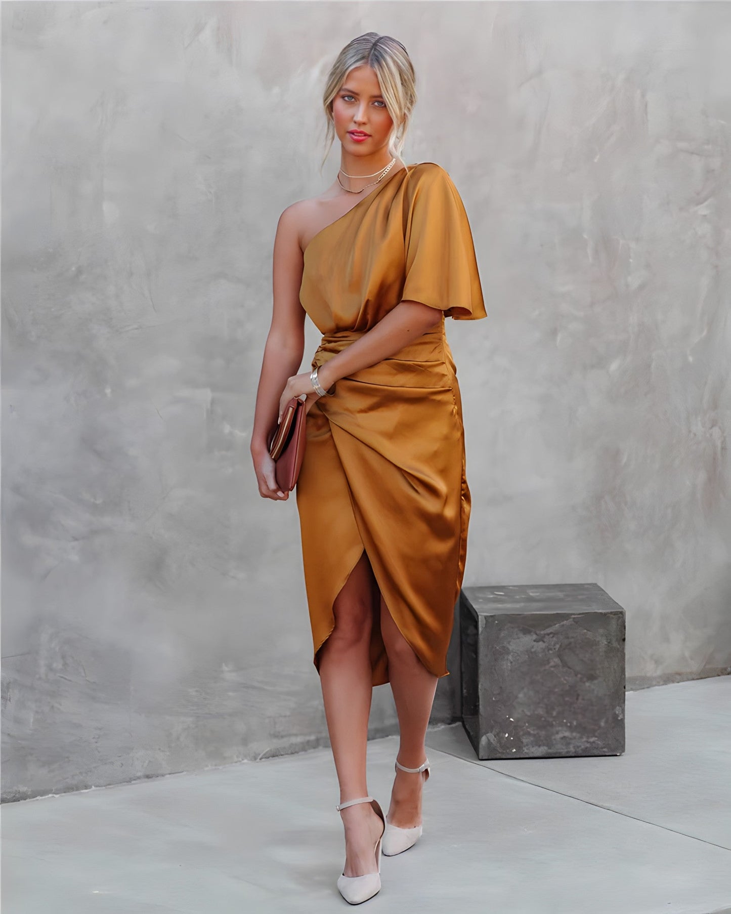 Bella | Women's One-Shoulder Dress | Party Dress