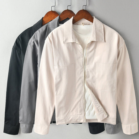 Vesucci Zip Up Long Sleeve Shirt