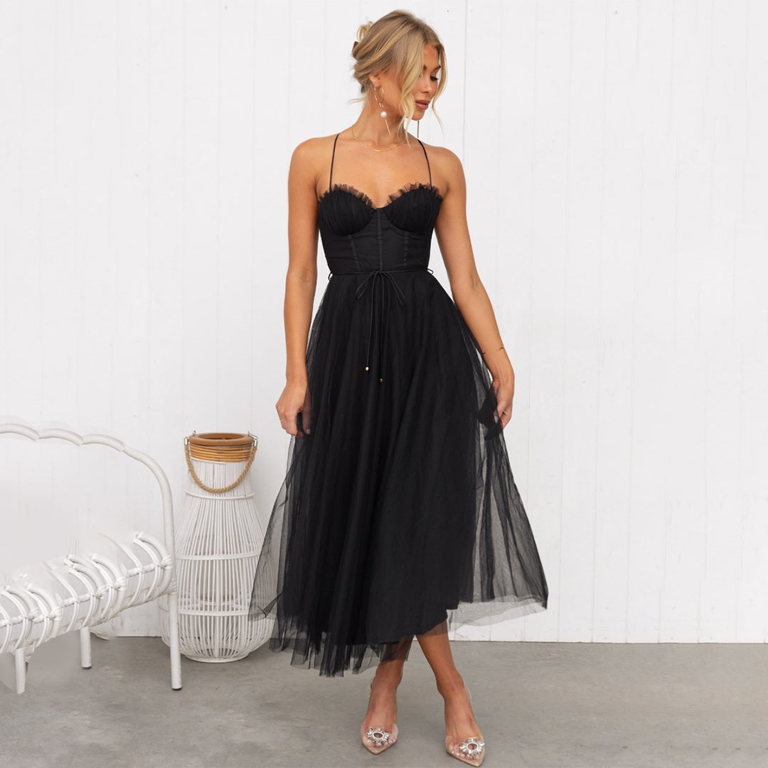 Ariana | Elegant Tulle Midi Dress | Party Dress