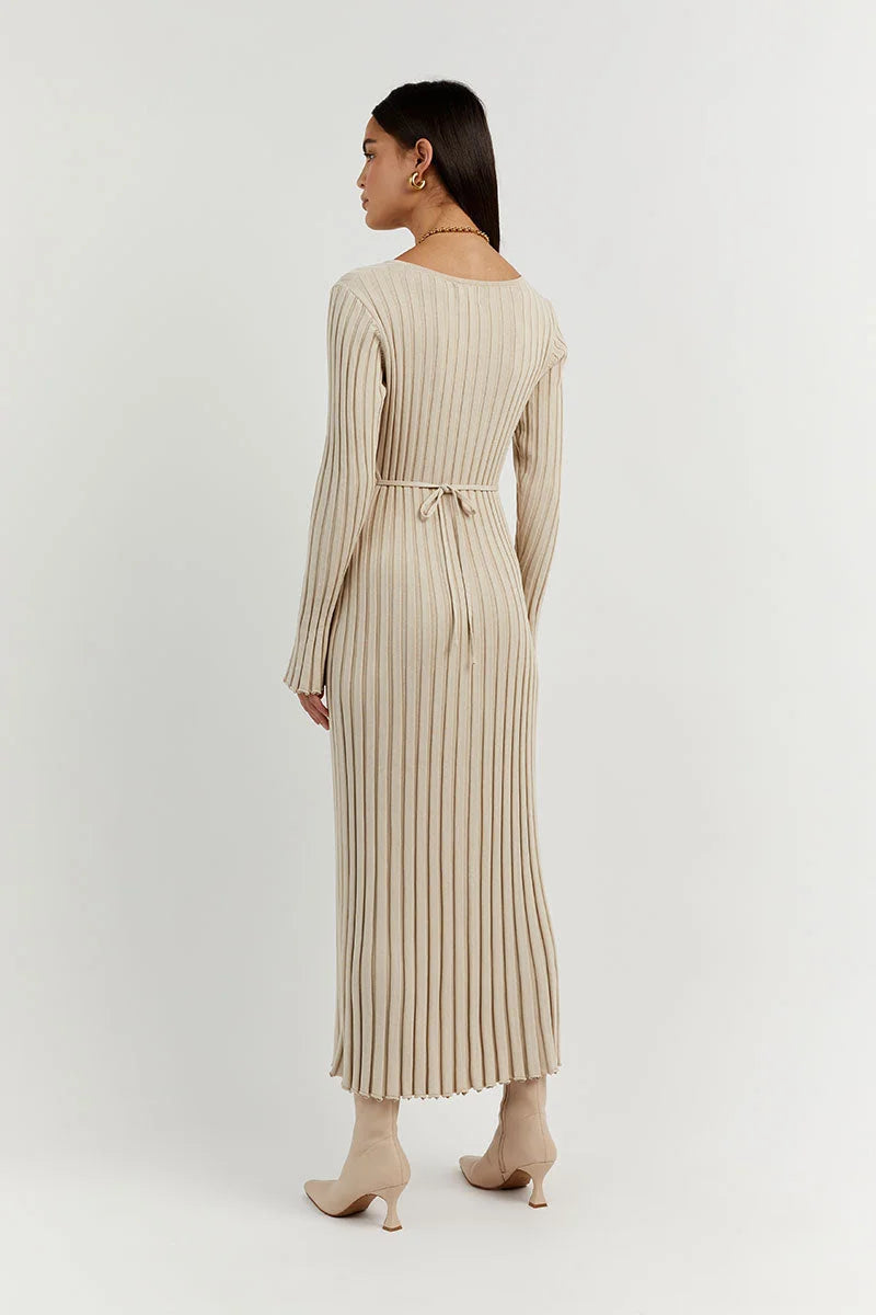 Demi | V-Neck Midi Dress