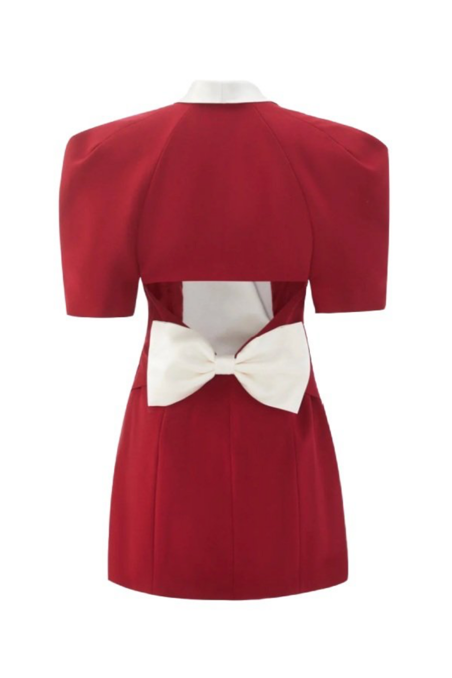 Elsie V-neck Backless Bowtie Mini Dress