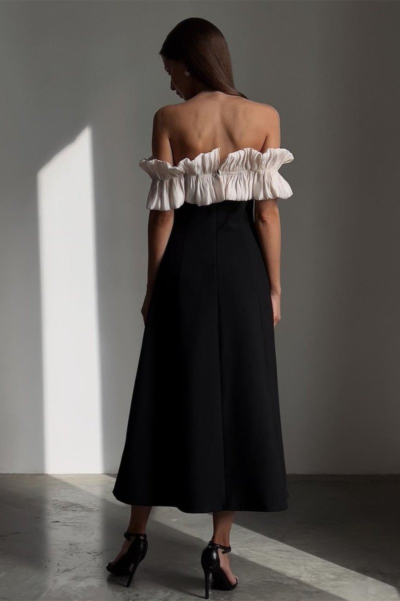 Bonnie Off Shoulder Ruffle Maxi Dress