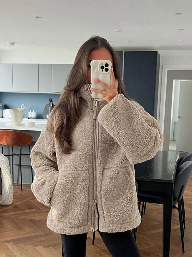 Lisa | Oversized warme Fleece-Jacke