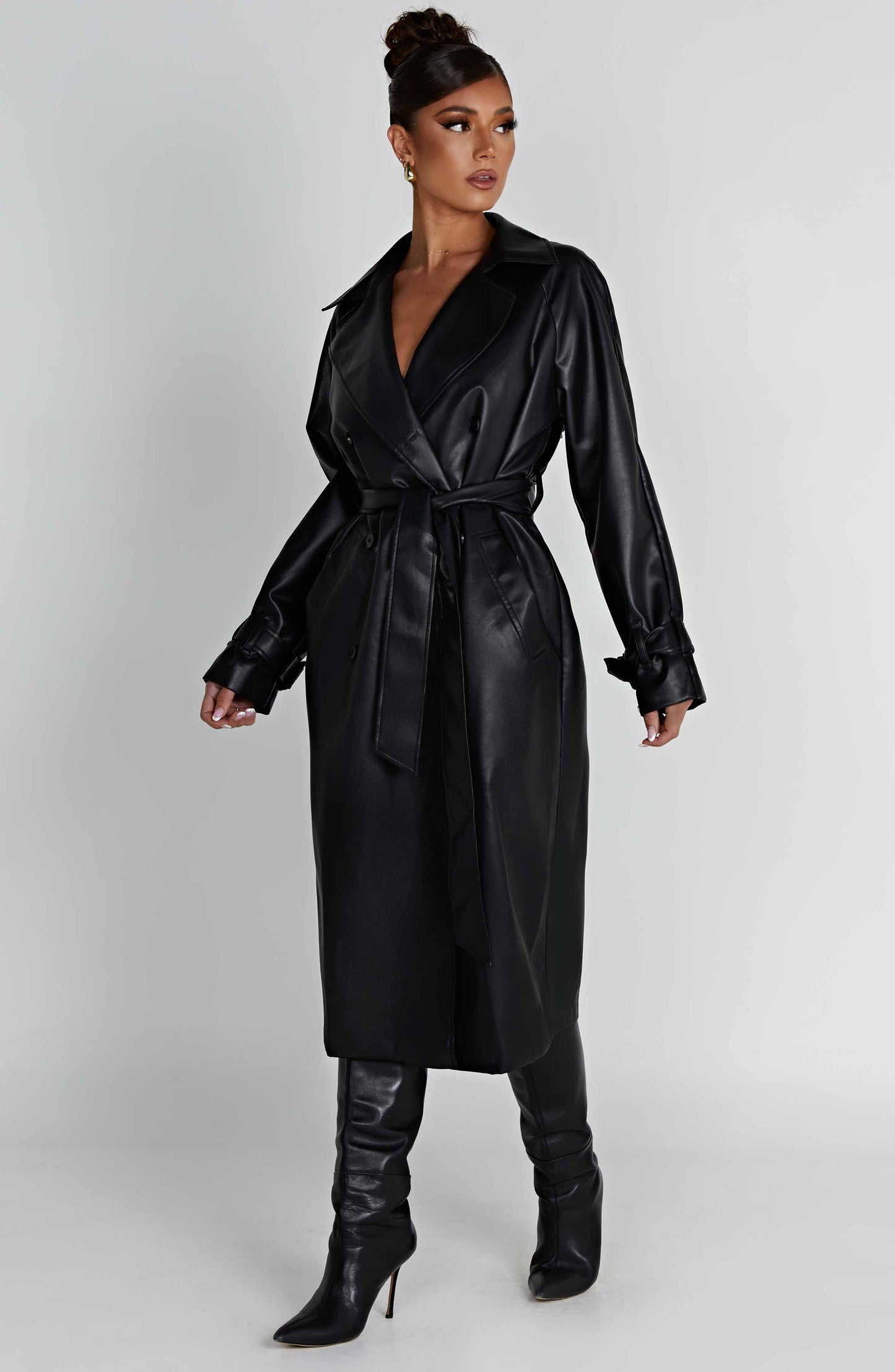 THEA TRENCH COAT - BLACK