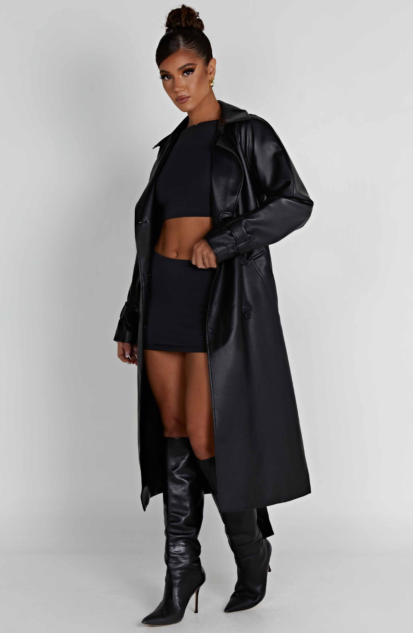 THEA TRENCH COAT - BLACK