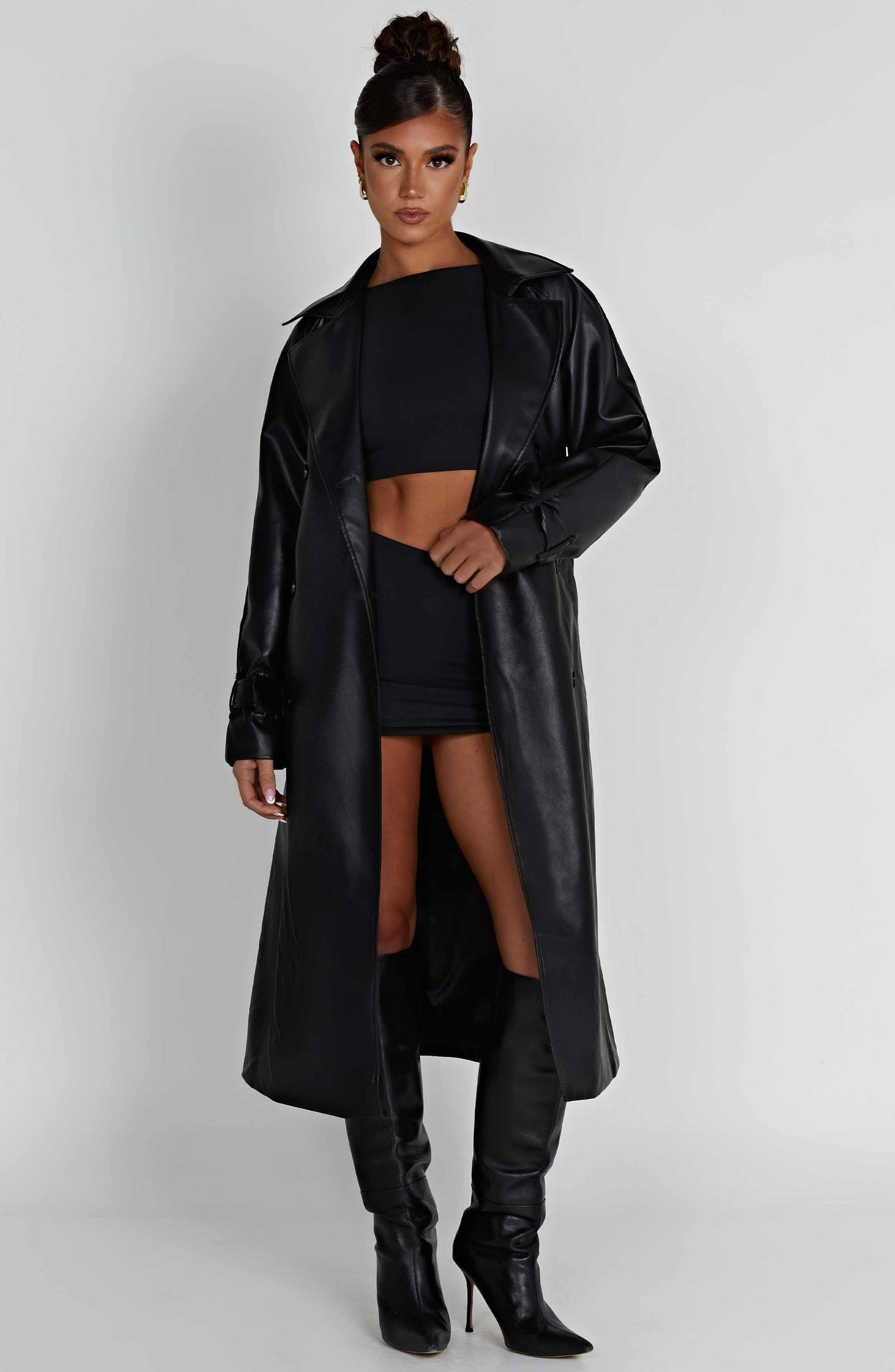 THEA TRENCH COAT - BLACK