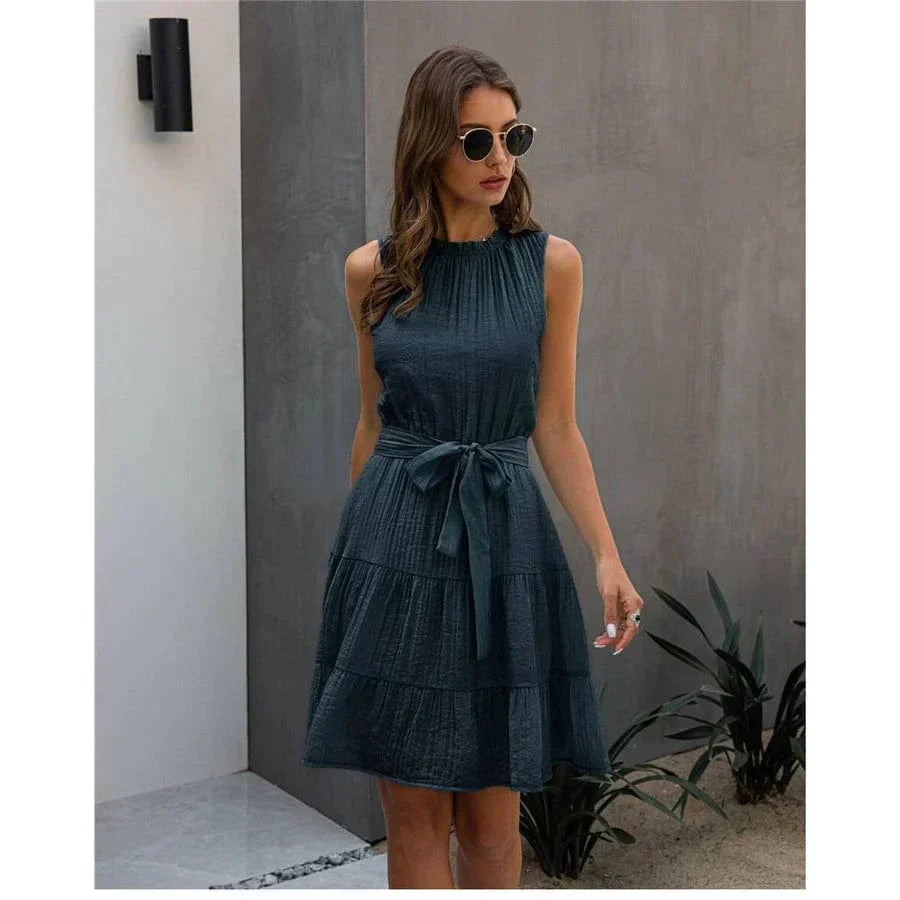 Leah | Women's Sleeveless Dress | Short Dress