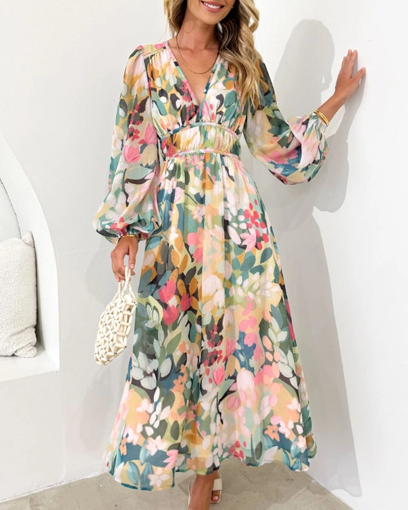 Carlotta | Elegant Floral Dress