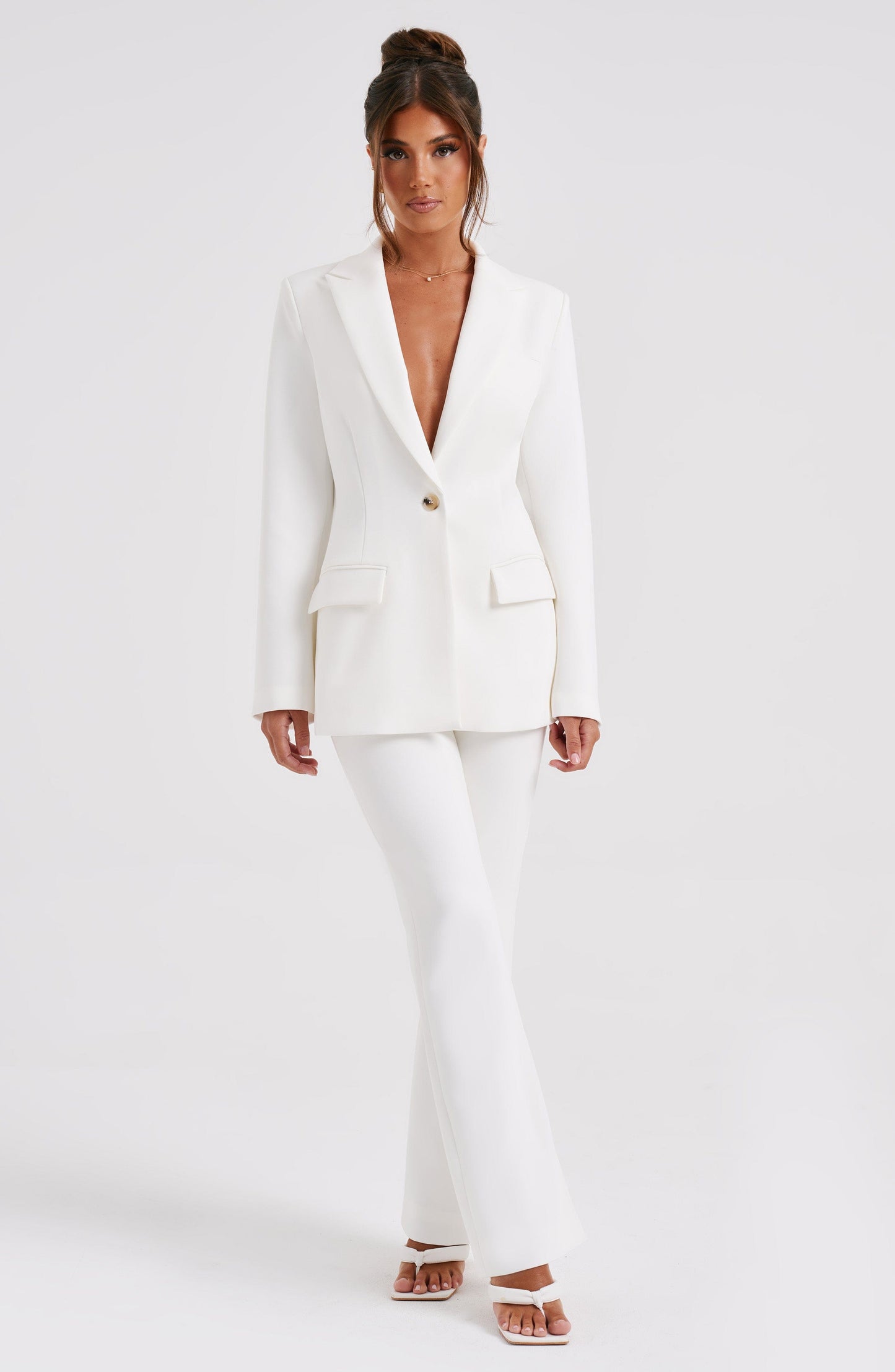 NELA SUIT JACKET - IVORY